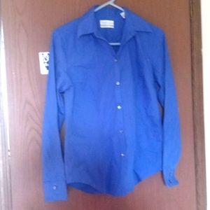 Blue button up